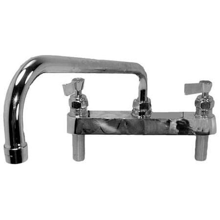 Fisher Mfg Deck Mounted Faucet 8" Ctr Deck 12" Noz 3313